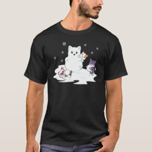 Christmas Merry Catmas Cat Snowcat Snowman Graphic T-Shirt