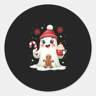 Christmas Merry Christmas For Gift Christmas Ghost Classic Round Sticker