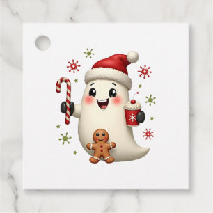 Christmas Merry Christmas For Gift Christmas Ghost Favour Tags