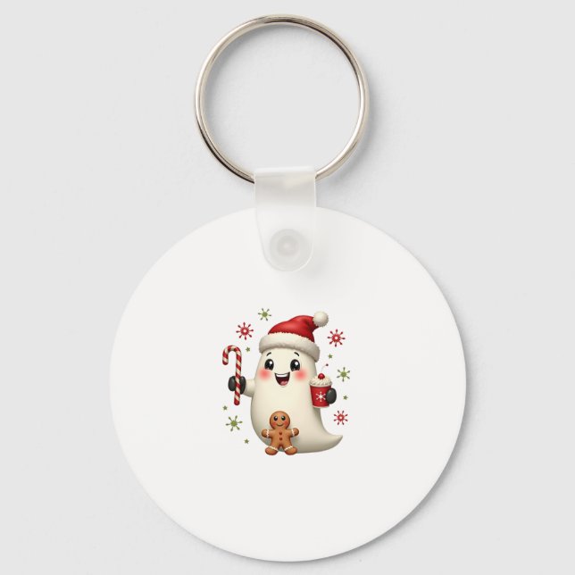 Christmas Merry Christmas For Gift Christmas Ghost Key Ring (Front)