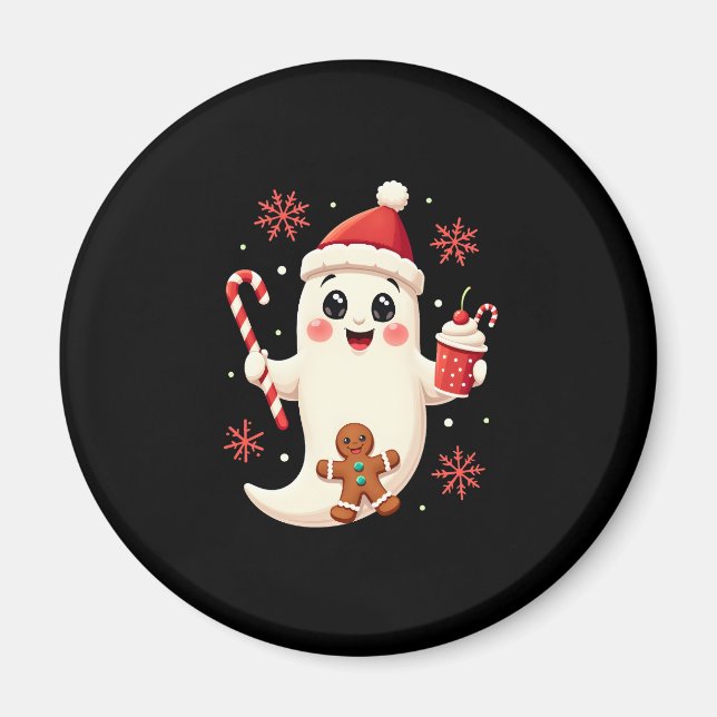 Christmas Merry Christmas For Gift Christmas Ghost Magnet (Front)