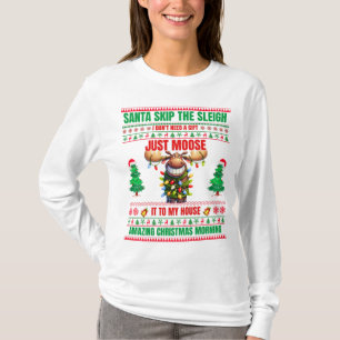 Christmas Merry Christmas For Gift Christmas Moose T-Shirt