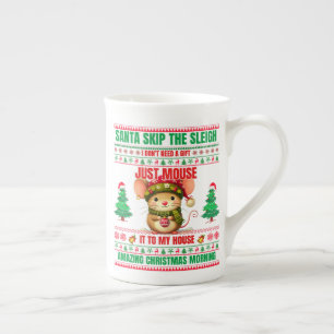 Christmas Merry Christmas For Gift Christmas Mouse Bone China Mug