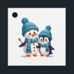 Christmas Merry Christmas For Gift Penguin Snowman Favour Tags<br><div class="desc">Christmas Merry Christmas For Gift Penguin Snowman (1)</div>