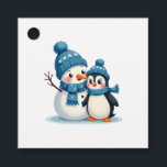 Christmas Merry Christmas For Gift Penguin Snowman Favour Tags<br><div class="desc">Christmas Merry Christmas For Gift Penguin Snowman</div>