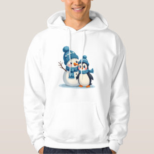 Christmas Merry Christmas For Gift Penguin Snowman Hoodie