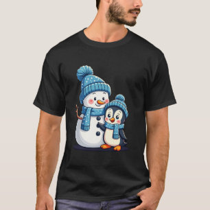 Christmas Merry Christmas For Gift Penguin Snowman T-Shirt