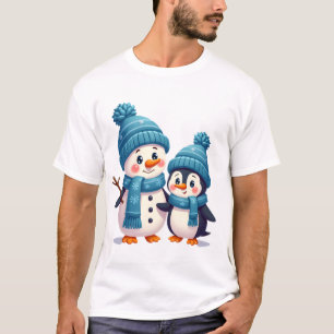 Christmas Merry Christmas For Gift Penguin Snowman T-Shirt