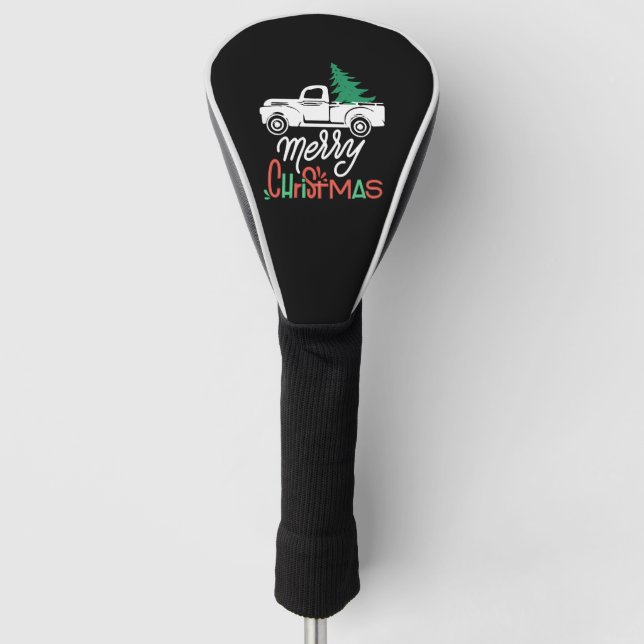 Christmas Merry Christmas  Golf Head Cover (Front)