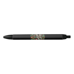 Christmas Merry Christmas Morning Holiday Cute Black Ink Pen