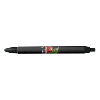 Christmas Merry Christmas Red Truck Tree Men Women Black Ink Pen
