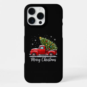 Christmas Merry Christmas Red Truck Tree Men Women iPhone 16 Pro Max Case