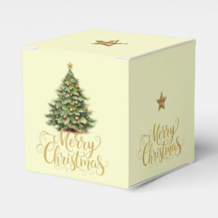 Christmas Merry Christmas Tree Favor Gift Box