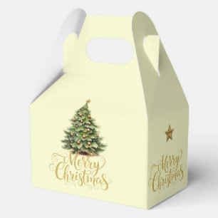 Christmas Merry Christmas Tree Favor Gift Box