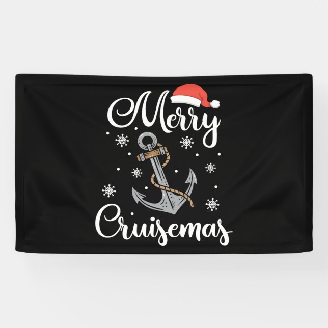 Christmas Merry Cruisemas Holiday Cruising Gift Banner (Horizontal)