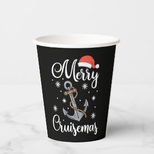 Christmas Merry Cruisemas Holiday Cruising Gift Paper Cups