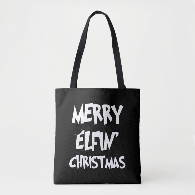 Christmas - Merry Elfin' Christmas Tote Bag (Front)