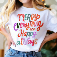Christmas Merry Everything Happy Always Modern