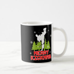 Christmas Merry Kickmas Funny Christmas Tree Kickb Coffee Mug