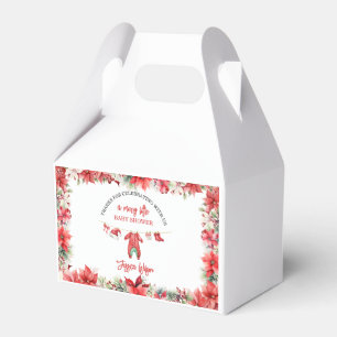 Christmas Merry Little Baby Shower Gender Neutral Favour Box