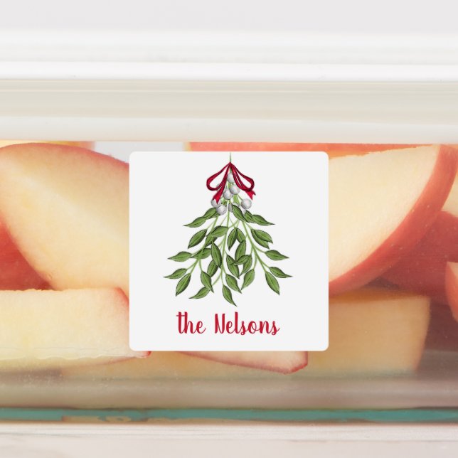 Christmas Merry Mistletoe Holiday Greenery Leaves (Affixed)