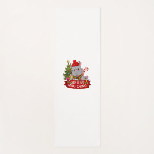 Christmas Merry Moo Deng Cute Baby Hippo Bouncy Ap Yoga Mat