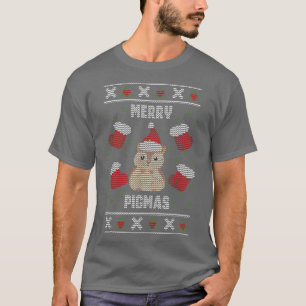 Christmas Merry Pigmas Santa Guinea Pig Ugly Xmas T-Shirt