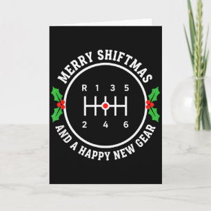 Christmas Merry Shiftmas And A Happy New Gear Manu Card