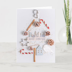 Christmas Merry Text Holiday Card