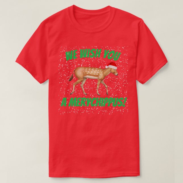 Christmas Merychippus T-Shirt (Design Front)