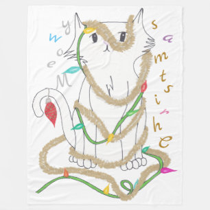 Christmas Mess Fleece Blanket
