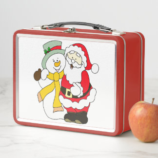 Christmas metal lunch box