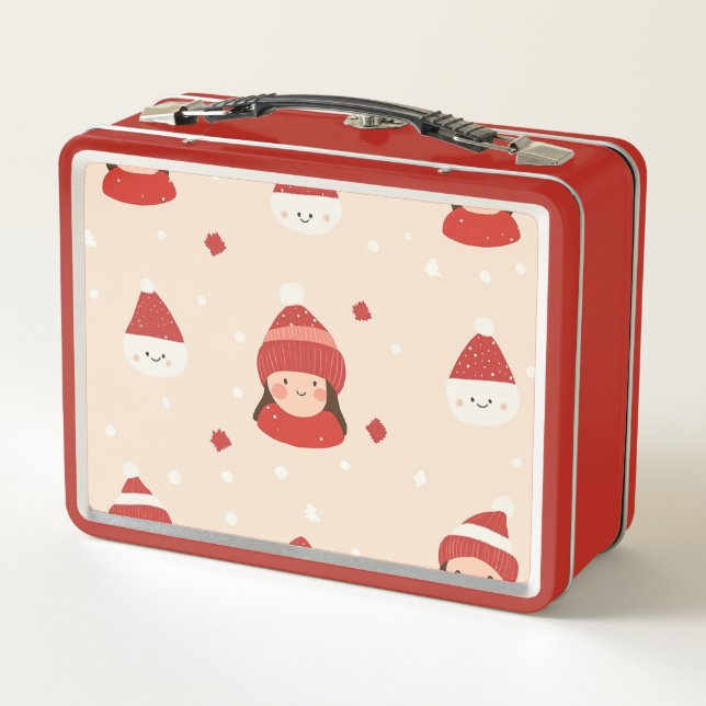 Christmas Metal Lunch Box (Back)