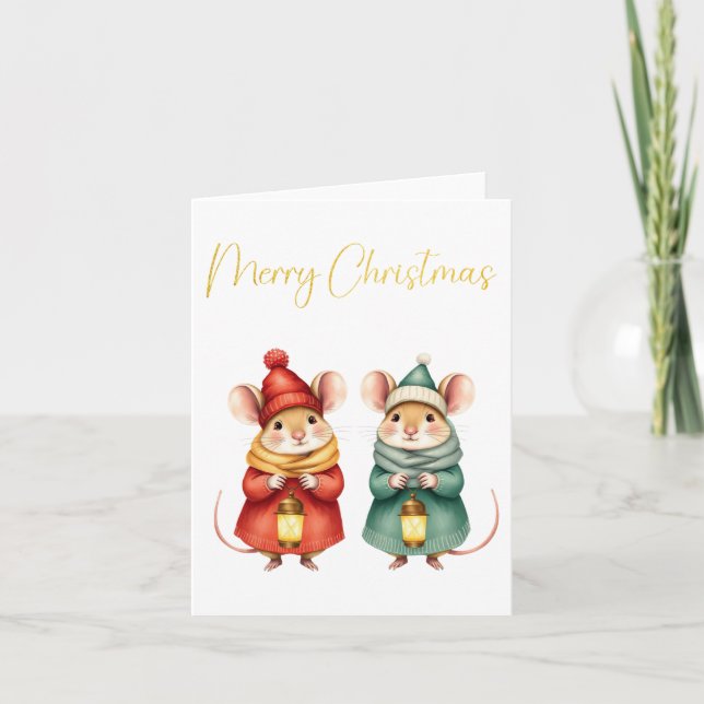 Christmas Mice Card (Front)
