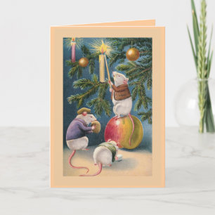 "Christmas Mice" Greeting Card