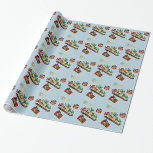 CHRISTMAS MICE SLEDDING paper