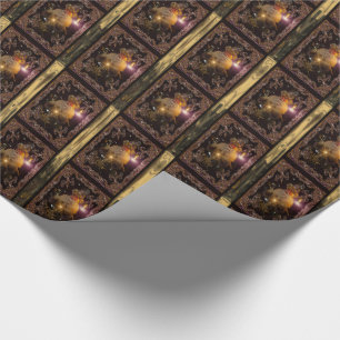 Christmas micro St. Nicholas Victorian Wrapping Paper