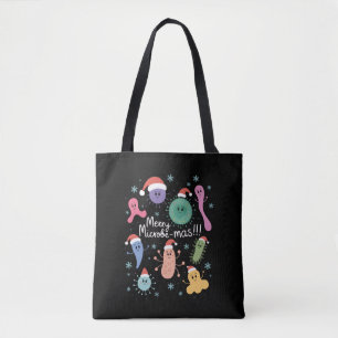 Christmas Microbiology Science Teacher Microbe Tote Bag