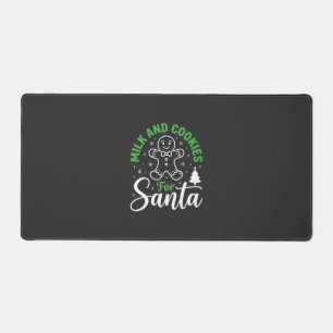 Christmas Milk and Cookies for Santa Desk Mat