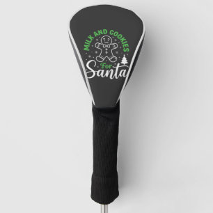 Christmas Milk and Cookies for Santa Golf Head Cover