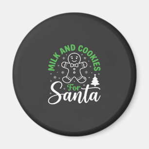 Christmas Milk and Cookies for Santa Magnet