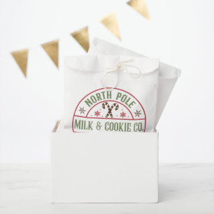 Christmas milk cookie company favour bags