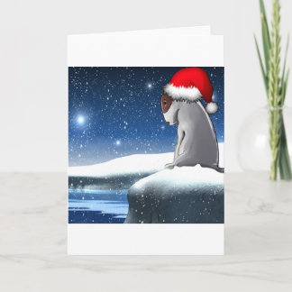 Christmas Milo (The Bull Terrier Puppy) Holiday Card