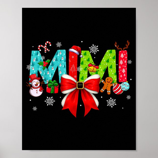 Christmas Mimi Coquette Bow Mimi Christmas  Poster (Front)
