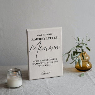 Christmas Mimosa bar Sign Bridal Shower Brunch