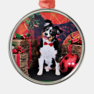 Christmas - Mini Aussie - Jack Metal Tree Decoration