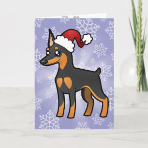 Christmas Miniature Pinscher / Manchester Terrier Holiday Card