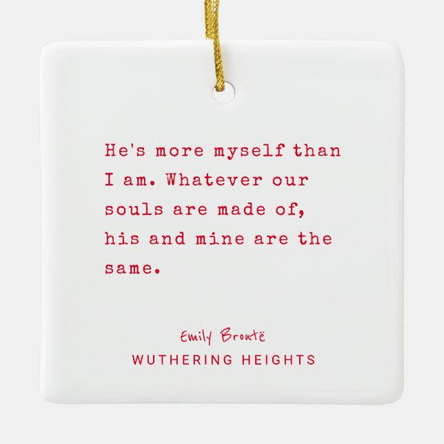 Christmas Minimal typewriter | Personalised text Ceramic Ornament (Front)
