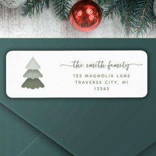 Christmas minmalist Pine Tree Sage green