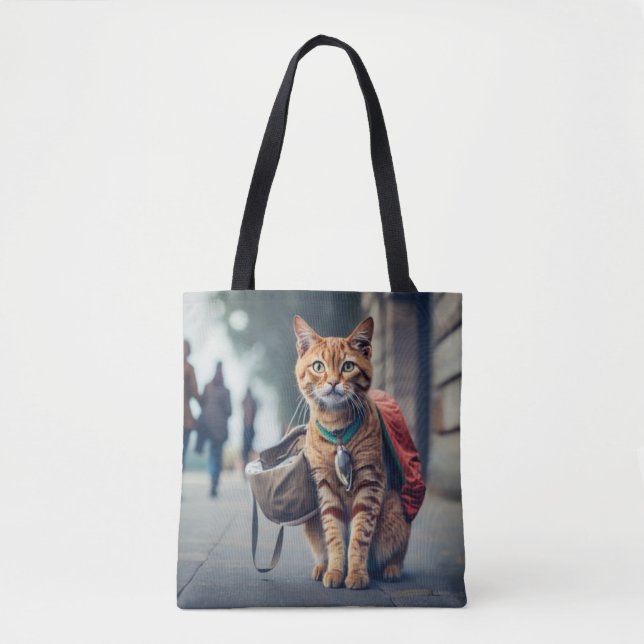 Christmas Miracle: Give a Stray Cat a Forever Home Tote Bag (Front)